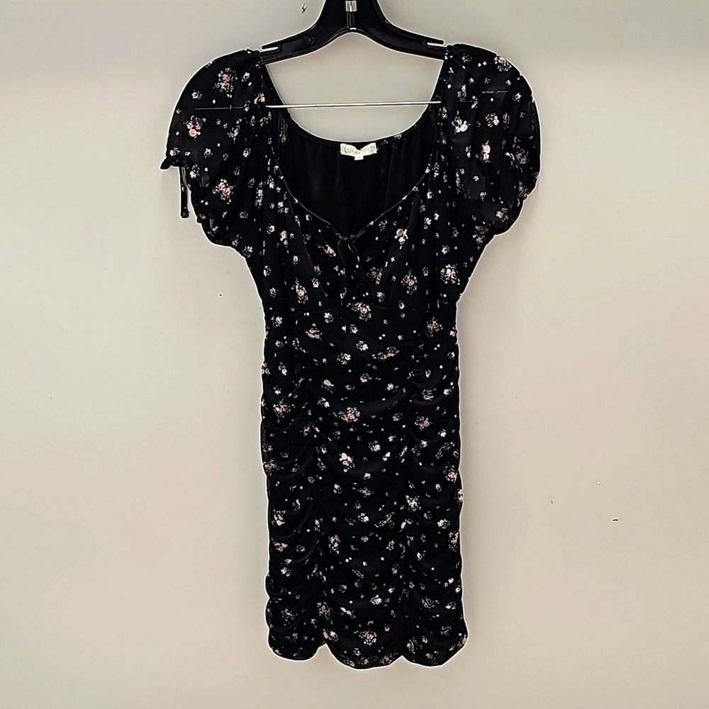 Ultra Flirt- Women's Mini Length Synched Dress-Size (M)